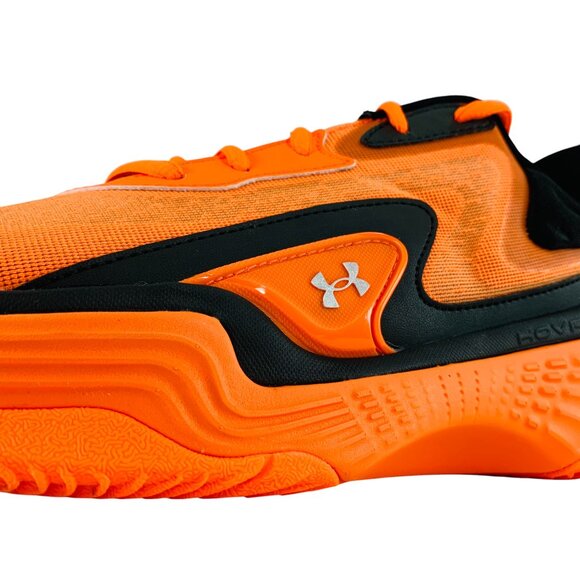 Under Armour Spawn 7 UAA Black Orange Men's Basketball Shoes 3028833-001 - Picture 9 of 11